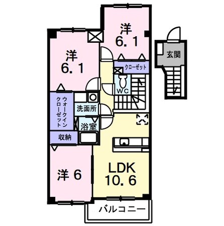 イーストガーデンの物件間取画像